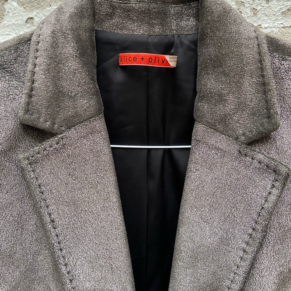 Alice + Olivia, blazer, velvet-like, size M